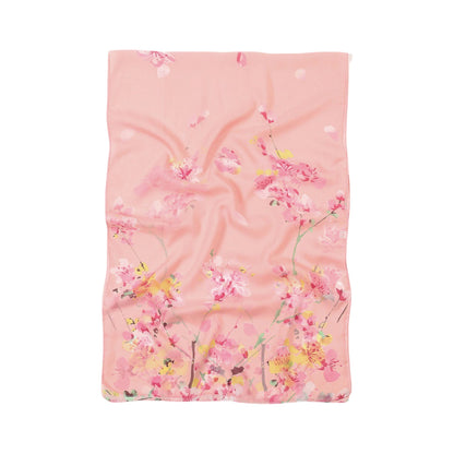 Floral Print Lightweight Chiffon Scarf Soft Sheer Fashion Shawl Wrap 59¡Á19.5 Inches