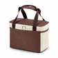 Insulated Lunch Tote Bag with Front Pocket Mesh Side Pockets and Dual Zipper