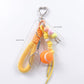 2-Piece Womens Sports Themed Bag Charm with Hanging Clip and Tennis Accessory