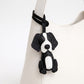 Puppy Dog Bag Charm with Faux Leather Strap