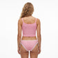 2 Pack Ribbed Lace Trim Thong Underwear