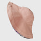 Women's 2-in-1 Double-Sided Bucket Hat with Floral & Solid Design