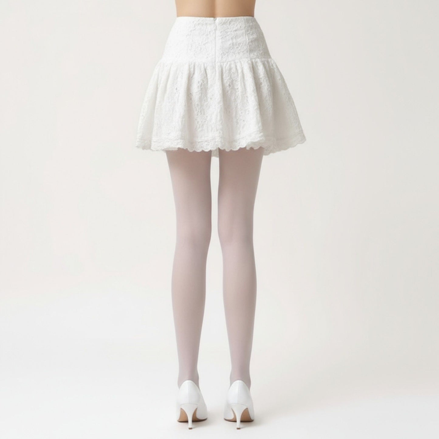 Sheer Gradient Tights with Soft Blush Tone and Smooth Stretch Fit