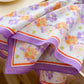 Floral Print Cotton Square Scarf Lightweight Soft Neck Hair Head Scarf Wrap 25.5¡Á25.5 Inches