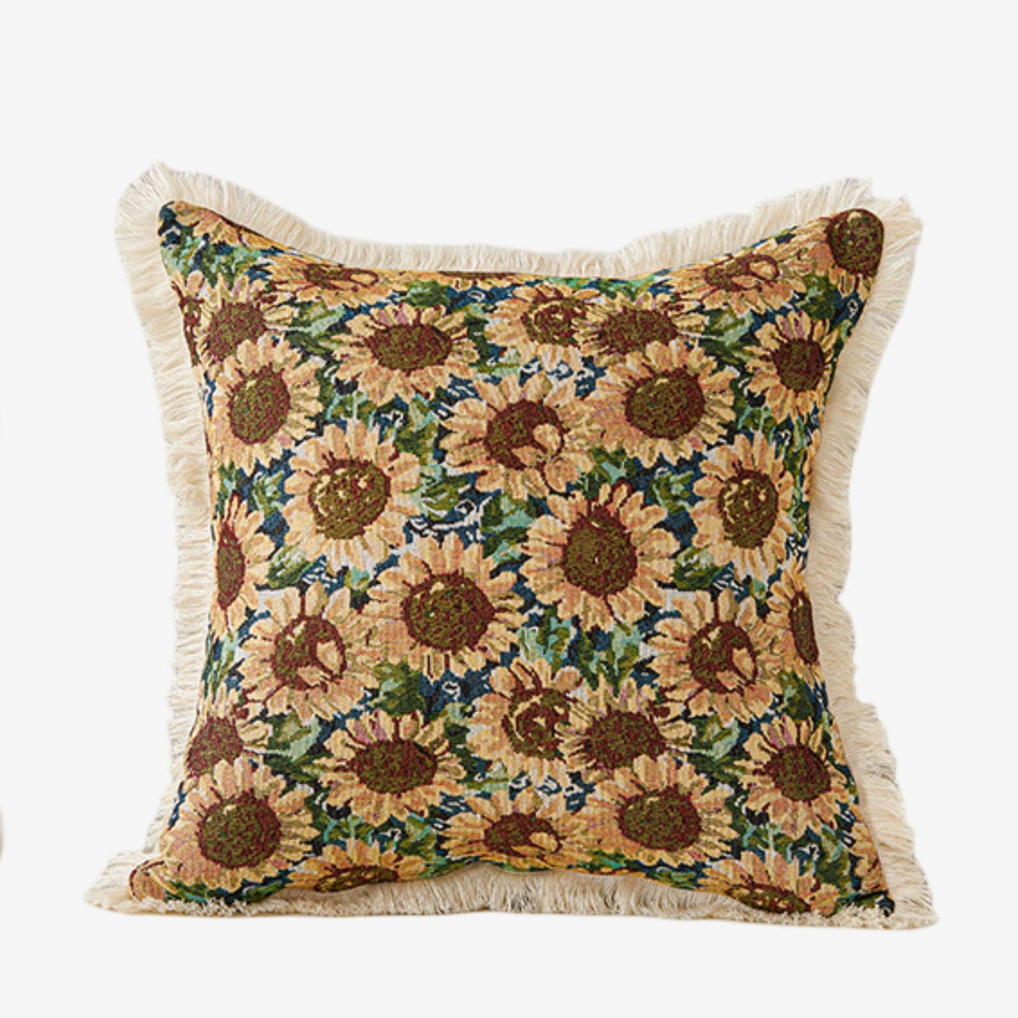 Cotton Throw Pillow 17.7*17.7 in Soft Decorative Cushion for Sofa Bed Chair