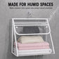 Clear Hanging Wall Storage Bag with Snap Flap Hook Bathroom Organizer