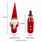 3pk Christmas Gnome Wine Bottle Covers