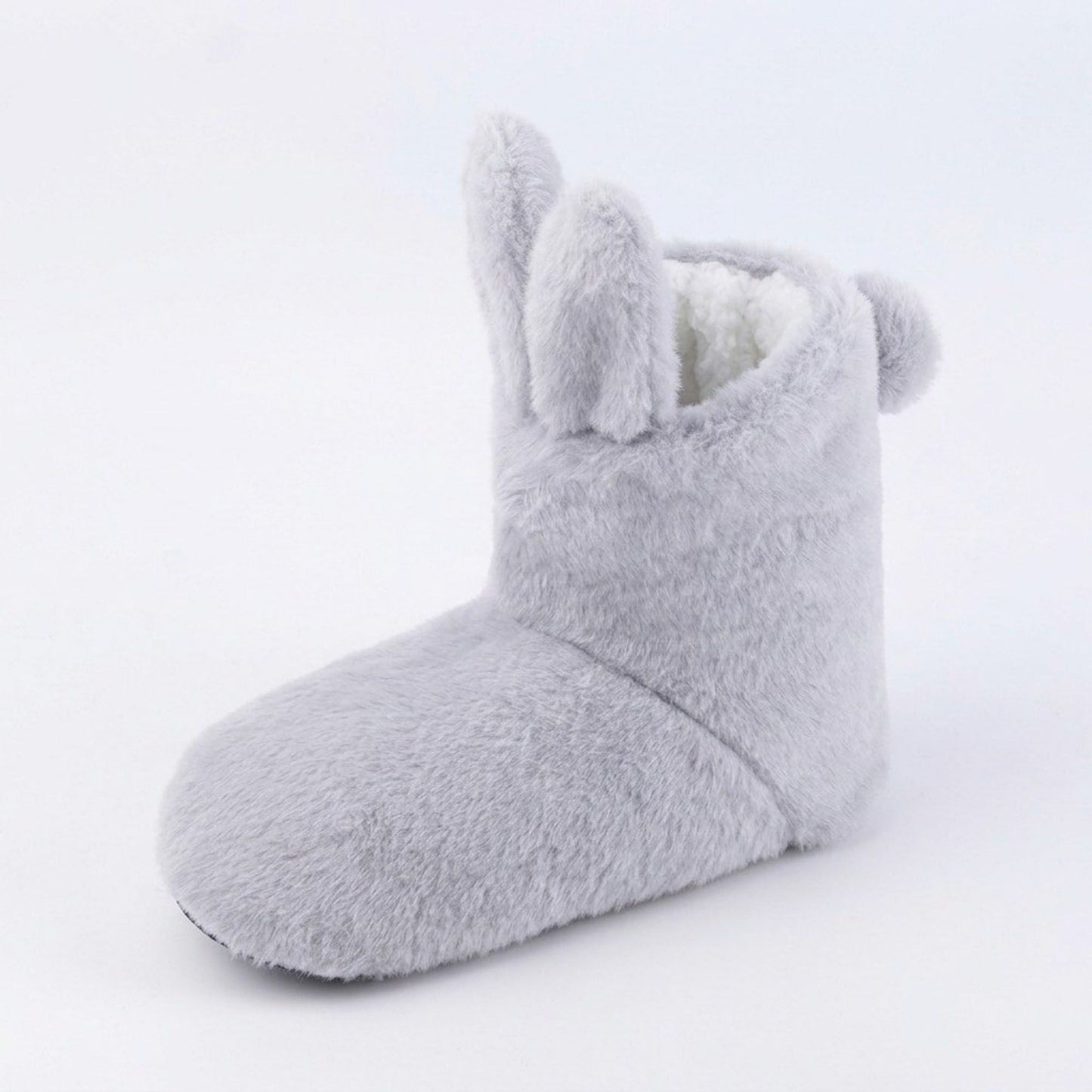 Fuzzy Bunny Slipper Boots
