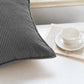 2 Pack Soft Ribbed Corduroy Throw Pillow Covers 18 x 18 Inch Solid Color