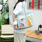 Transparent Mesh Beach Tote Bag - Waterproof Travel Shoulder Bag