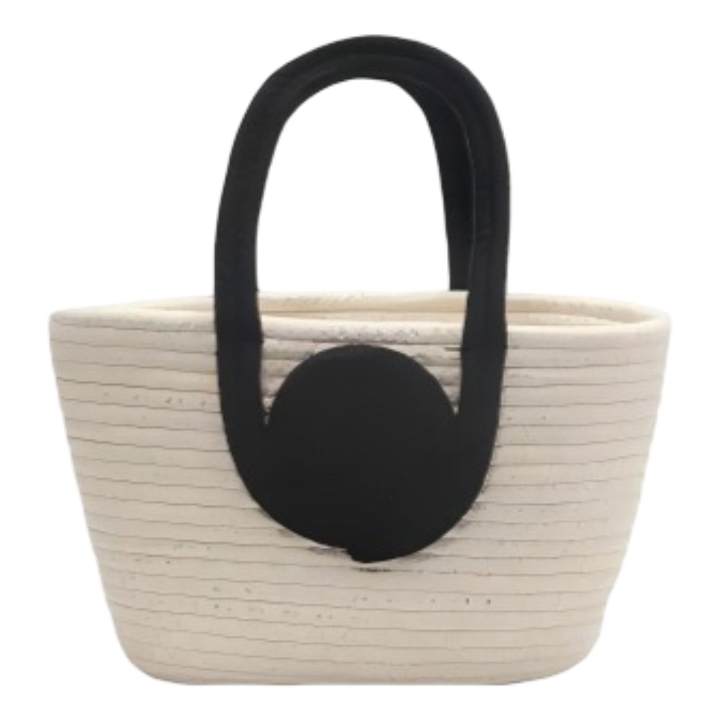 Woven Cotton Rope Handbag Open Top Handbag for Casual and Everyday Use