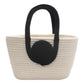 Woven Cotton Rope Handbag Open Top Handbag for Casual and Everyday Use