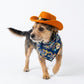 Pet Bandana Scarf Floral Pattern with Hat Accessory for Dogs and Cats