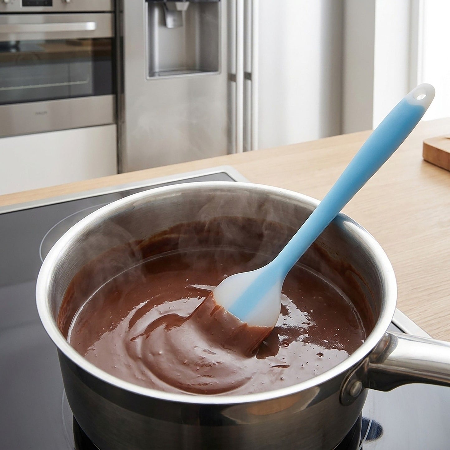 3-Piece Silicone Spatula Set with Handle, Flexible and Durable Kitchen Tools for Cooking and Baking