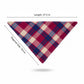 Plaid Pet Bandana Scarf Soft Tie-On Triangle Neck Accessory Classic Check Pattern