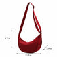 Nylon Crescent Crossbody Bag with Adjustable Strap Lightweight Casual Shoulder Bag