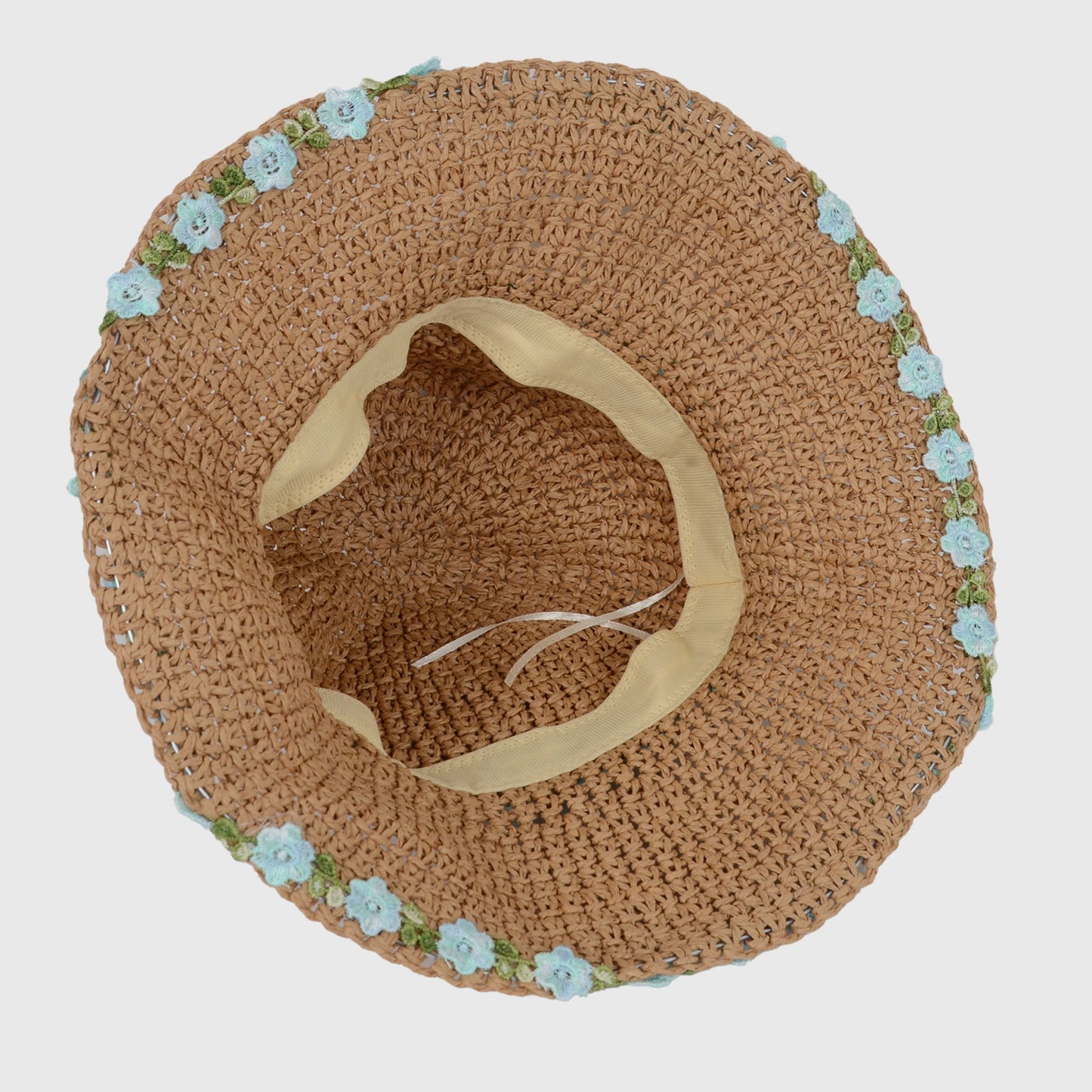Women's Flower Embellishments Sun Hats Charming Crocheted Straw