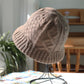 Cable-Knit Bucket Hat - Soft Winter Hat for Casual Daily Wear
