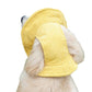 Pet Corduroy Sun Hat with Wide Brim Adjustable Chin Strap Soft Lightweight Outdoor Hat for Cats and Dogs