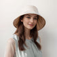Wide Brim Bucket Hat Back Bow Detail for Sun Protection and Stylish Summer Looks