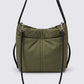Vertical Seam Padded Hobo Tote Bag with Dual Convertible Straps for Shoulder Crossbody Wear 9.4x8.7x4.7in