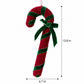 2ct Christmas Candy Cane Hanging Decorations with Bows Red Green and White