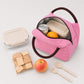 Insulated Striped Lunch Bag Reusable Soft Cooler Tote for Work School Picnic