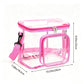 Clear PVC Lunch Tote Bag with Front Zipper Pocket, Top Handle and Removable Shoulder Strap