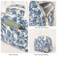 Printed Insulated Lunch Tote Bag with Double Handles and Zip Closure