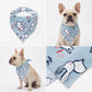 Dog Bandana Scarf Yellow with Black and White Pattern Pet Neck Accessory