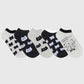 Adorable Cat - Print No Show Socks Soft for Casual 5Pk