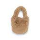 Casual Soft Plush Handbag with Cozy Faux Fur Texture