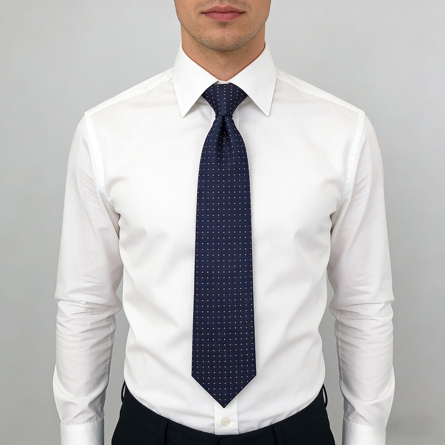 Men's Dot Pattern Tie Woven Formal Necktie for Business, Weddings & Daily Office Wear