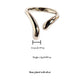 Women's Minimalist Geometric Open Ring - Adjustable Line Statement Ring for Daily & Modern Styling