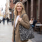 Leopard Print Slouchy Shoulder Tote Bag Soft Lightweight Large Capacity Everyday Carryall