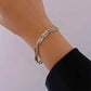Women's Titanium Steel Braided Bracelet Adjustable Chain for Minimalist Daily Styling