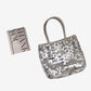 Sequined Mini Handbag Small Square Crossbody Bag for Women