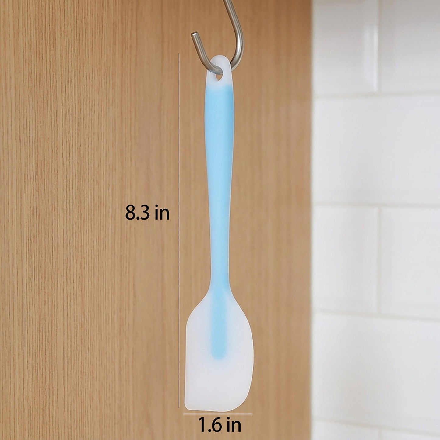 3-Piece Silicone Spatula Set with Handle, Flexible and Durable Kitchen Tools for Cooking and Baking