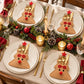 4pk Christmas Tree Santa Silverware Holders