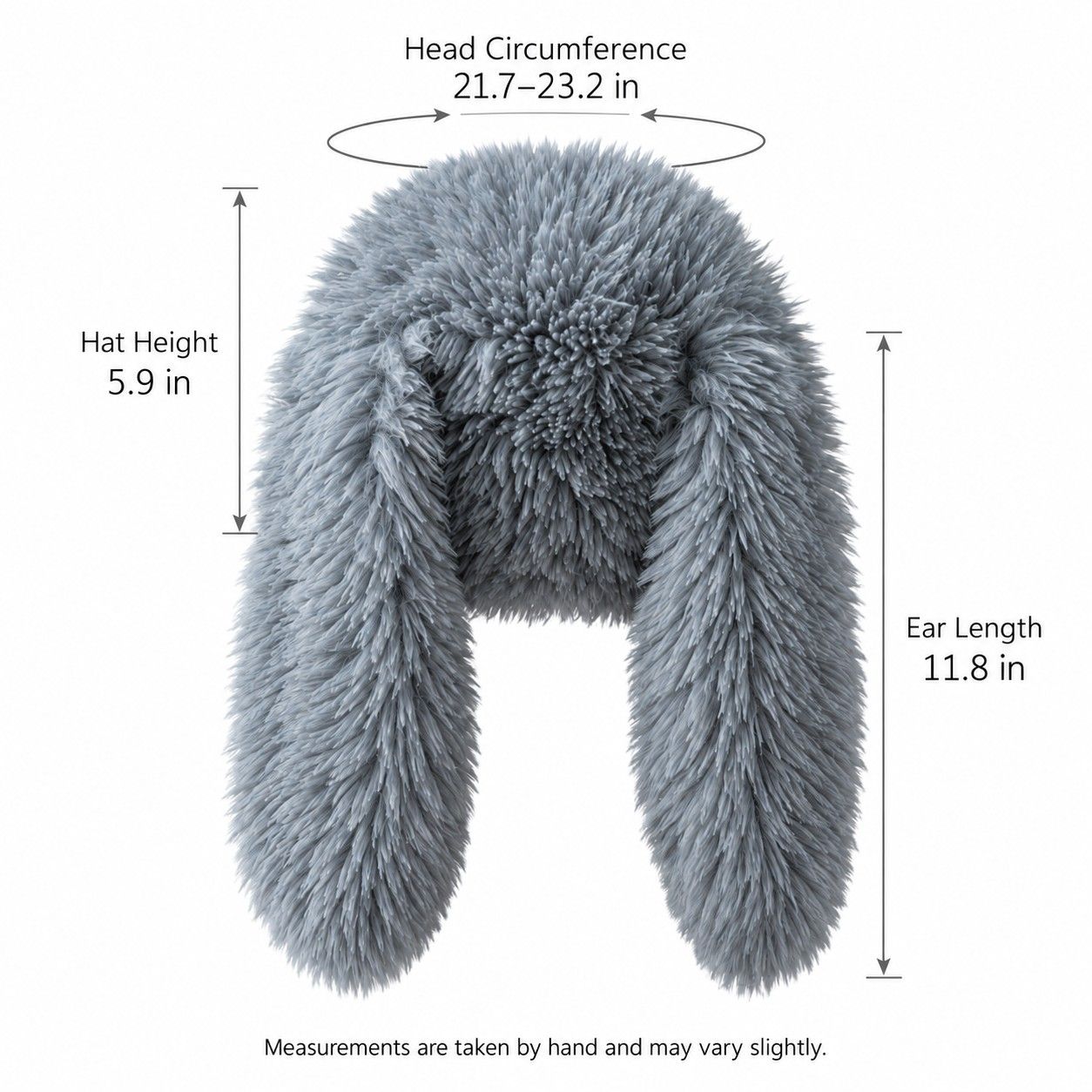 Faux Fur Trapper Hat Long Ear Flaps Plush Winter Hat