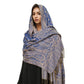 Jacquard Paisley Shawl Scarf with Elegant Fringe Hem 71¡Á27.5 Inches