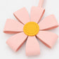 Pink Faux Leather Flower Bag Charm Purse Accessory with Loop Strap
