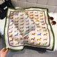 Cute Dachshund Print Satin Feel Square Neck Scarf Fashion Hair Scarf Bandana 25.5¡Á25.5 Inches