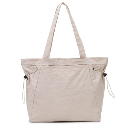 Large Shoulder Tote Bag with Zipper Pockets