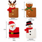4pk Santa Christmas Silverware Holders