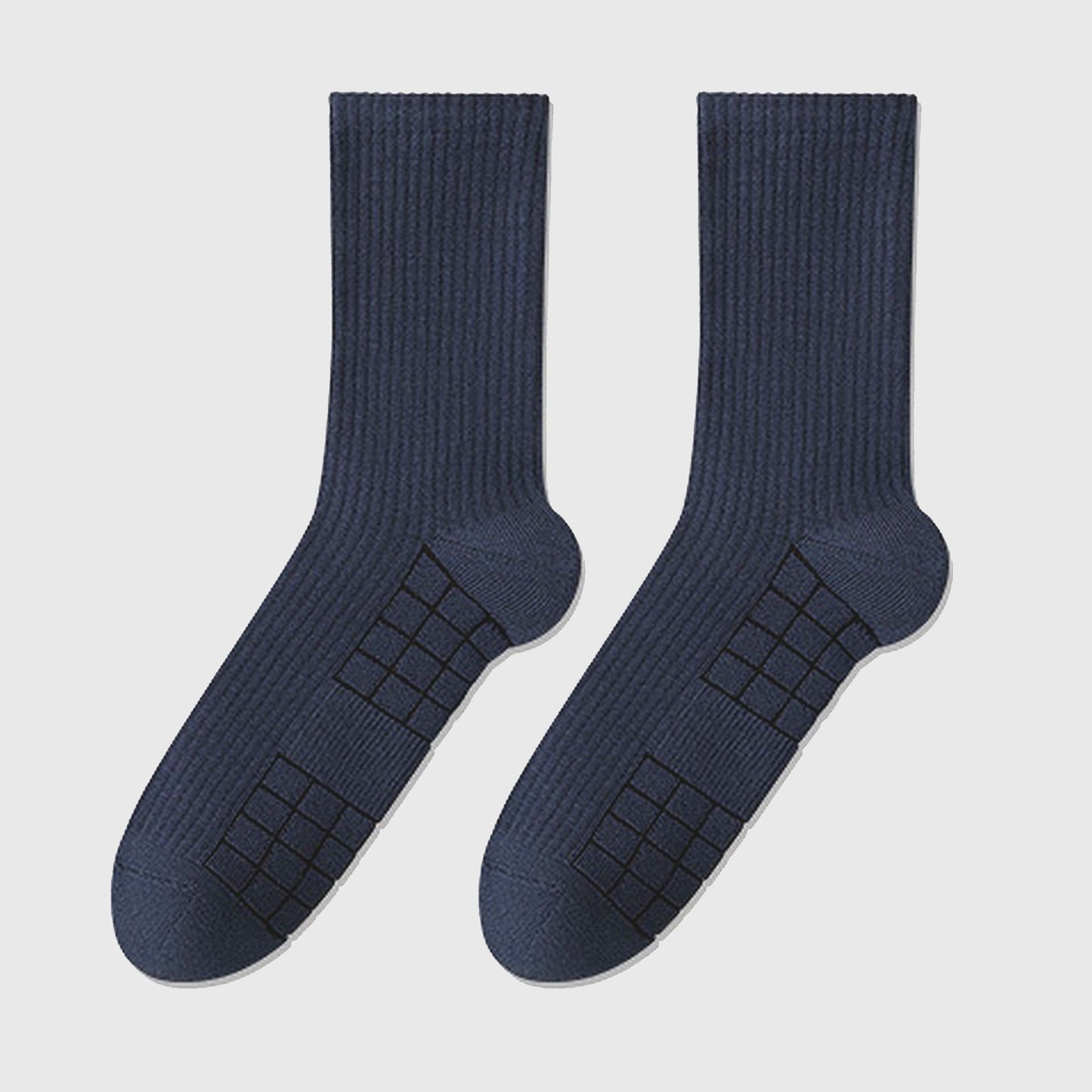 6pk Men's Crew Socks with Non - Slip Sole