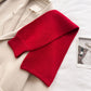 Soft Knit Scarf with Pull-Through Loop Design, Cozy Textured Fabric and Easy Draped Styling for Everyday Wear 29.5x7in