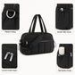 Nylon Travel Tote Gym Bag with Pockets and Shoulder Handles
