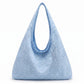 Floral Sequin Lace Slouchy Hobo Bag 15.5x10.5x4.5in