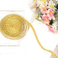 Gimp Braid Trim, 3 Yards 0.3 inch Metallic Woven Trim, Sewing DIY Craft Braid Ribbon for Hat Headband Costume Garment Decor Accessory